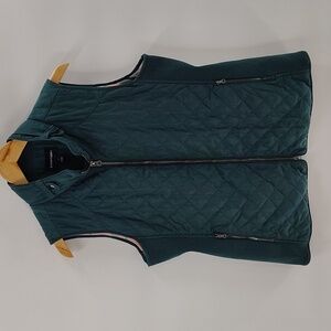41 Hawthorn Quilted Vest Size Large Hunter Green Zip Up